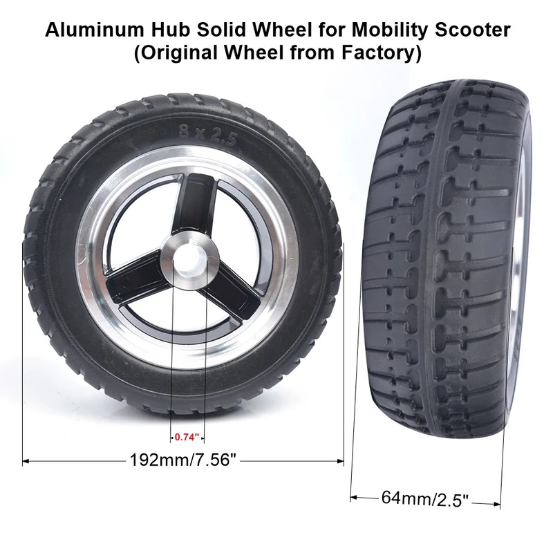 New Original Rear Wheels Tires fits MS31 Mobility Scooter