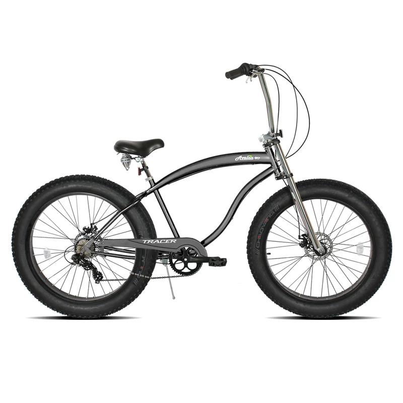 Tracer Avalon GT 26'' Fat Tire Stretch Beach Cruiser Bike 1-Speed/7-Speed
