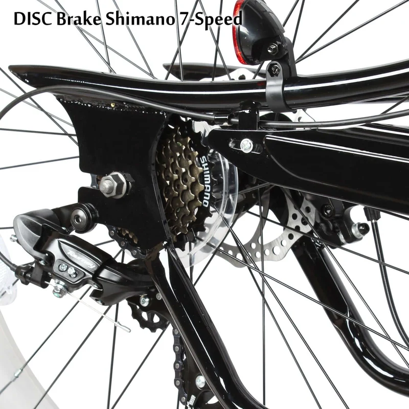 Tracer Siena 26'' Chopper Stretch Cruiser Fat Tire Bike Available 1 Speed/7 Speed