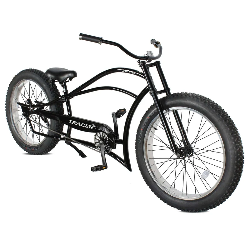 Tracer Siena 26'' Chopper Stretch Cruiser Fat Tire Bike Available 1 Speed/7 Speed