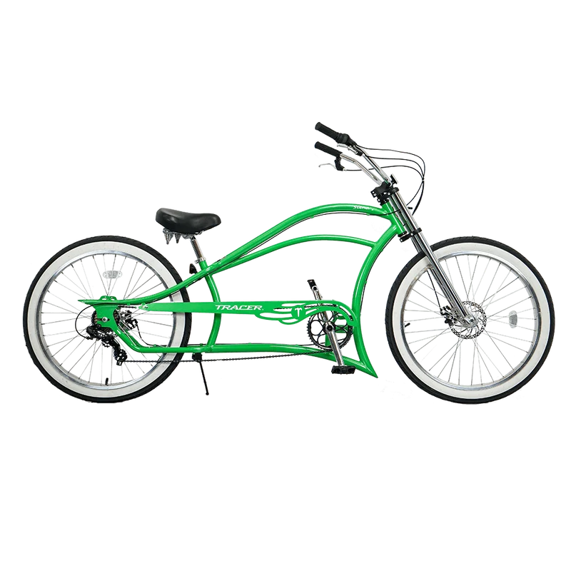 Tracer Siena 26'' Chopper Stretch Cruiser Fat Tire Bike Available 1 Speed/7 Speed