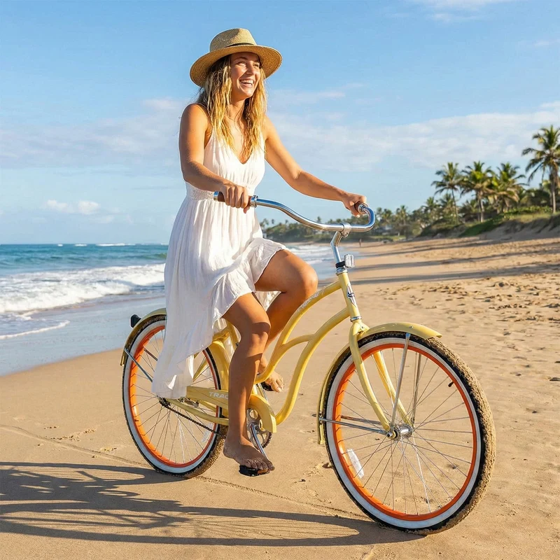 Tracer TAHA 26" Beach Cruiser Bikes 1 & 7 Speed for Women