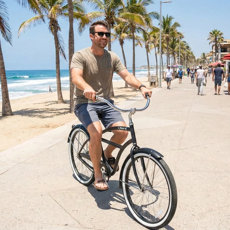 Tracer TAHA 26" Beach Cruiser Bikes 1 & 7 Speed for Men