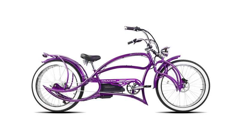 Tracer Beyond Pro 1000W 26" Classic Stretch Chopper Style EBike
