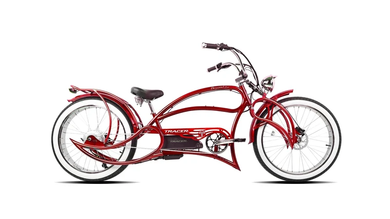 Tracer Beyond Pro 1000W 26" Classic Stretch Chopper Style EBike