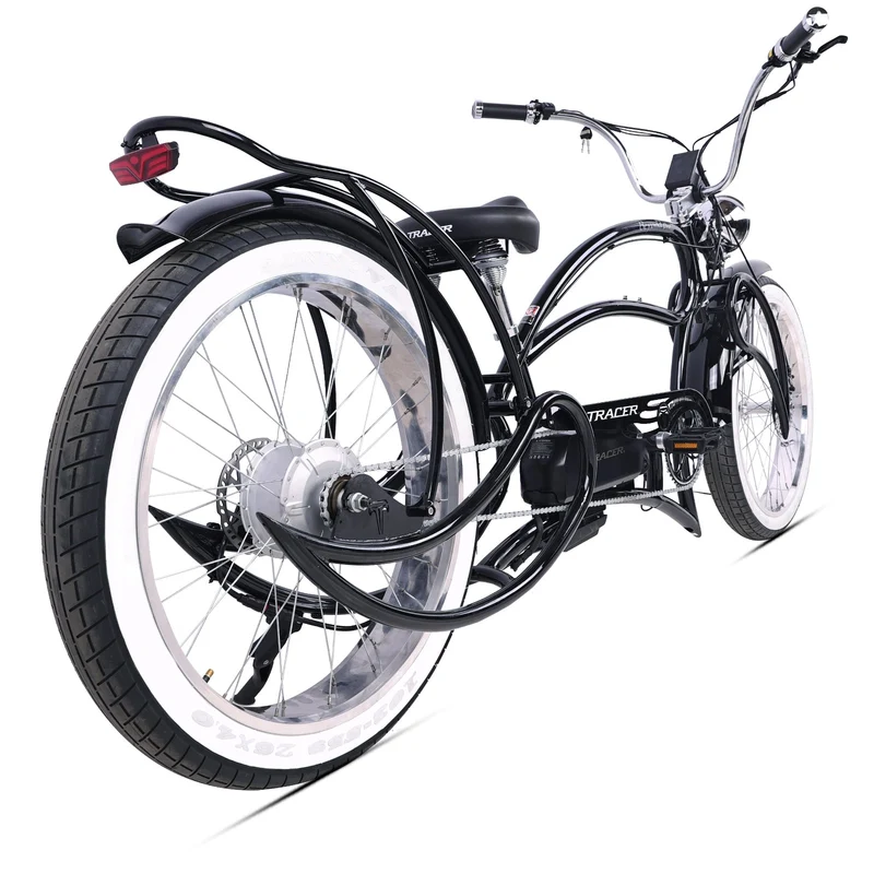 Tracer Beyond Pro 1000W 26" Classic Stretch Chopper Style EBike