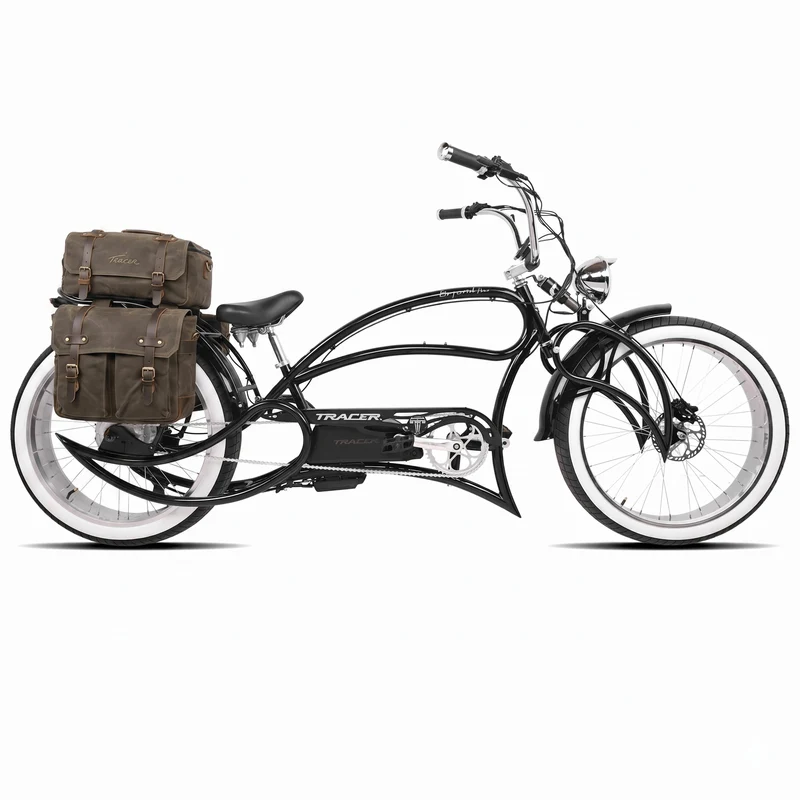 Tracer Beyond Pro 1000W 26" Classic Stretch Chopper Style EBike