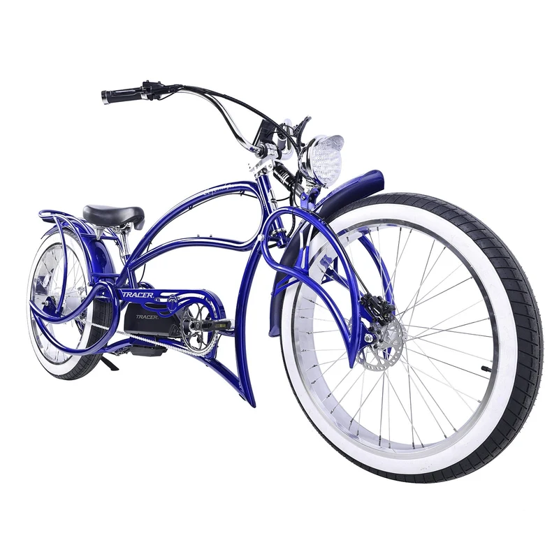 Tracer Beyond Pro 1000W 26" Classic Stretch Chopper Style EBike