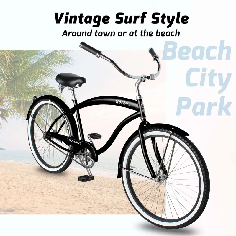 Tracer NOVA 26" Beach Cruiser Bike Single Speed for MEN