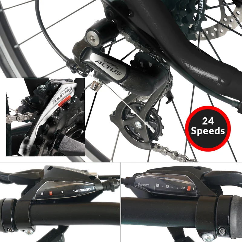 Tracer Bravery DX 24-Speed Hybrid Commute Bikes