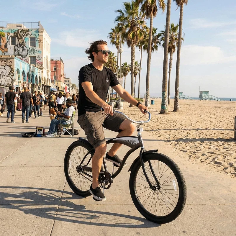 Tracer AVERA-M 26" Beach Cruiser Bikes Single Speed for Men