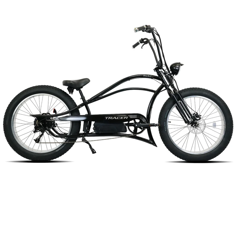Tracer Tracker DS7 26" 7 Speed Stretch E-Bike with Classic Dual Springer Fork
