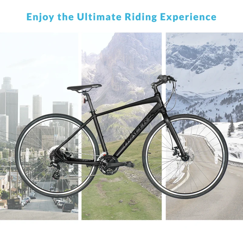 Tracer Bravery 24 Speed Hybrid Commute Road Bike