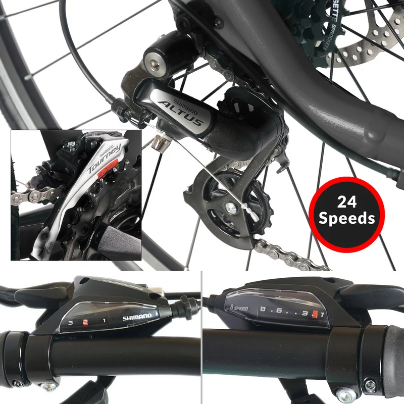 Tracer Bravery 24 Speed Hybrid Commute Road Bike