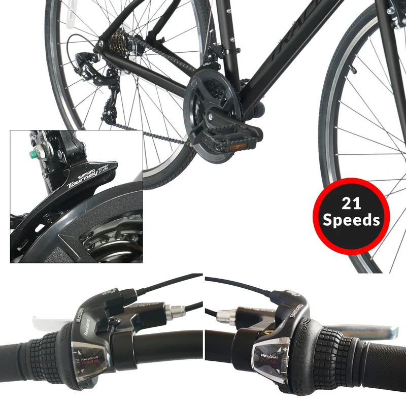 Tracer Braver 700C 7 Speed Hybrid Road Bike for Men