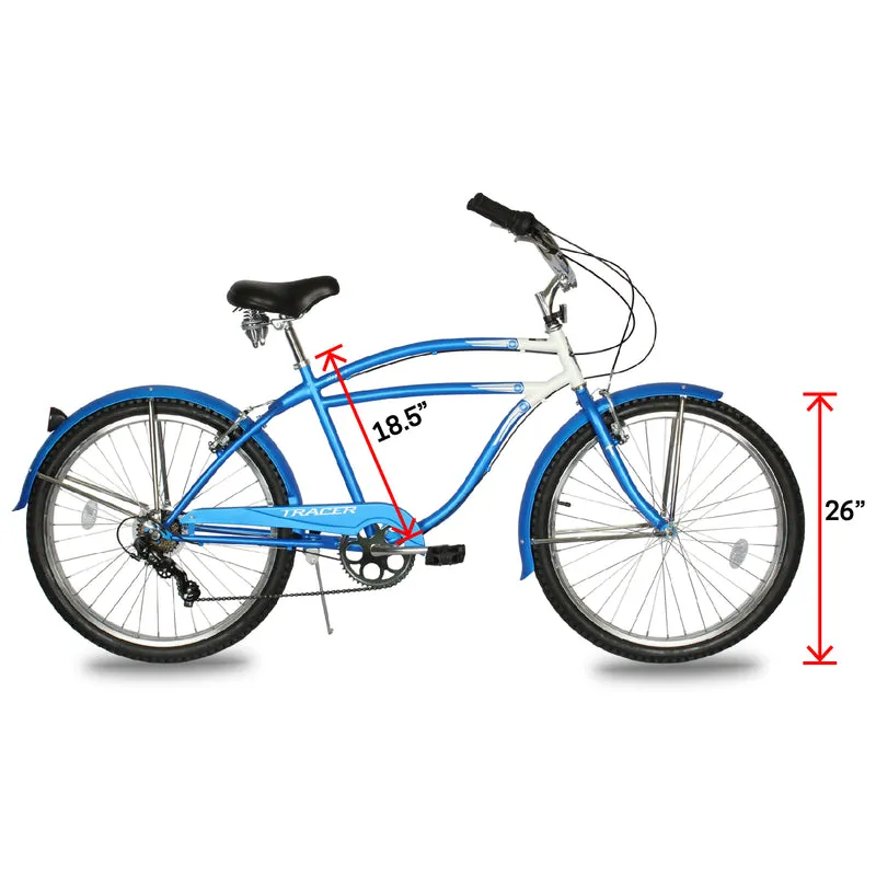 Tracer Napa Cruiser Bike 7 Speed for Men