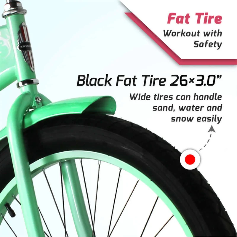 Tracer AVERA-F 26" Beach Cruiser Bike Single Speed for Women