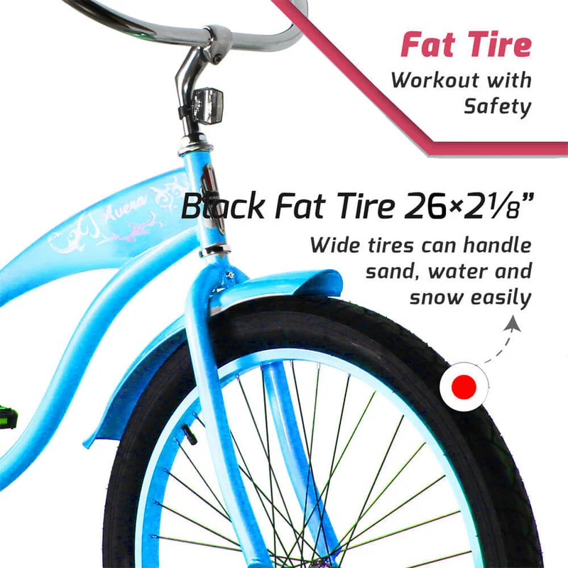Tracer AVERA-F 26" Beach Cruiser Bike Single Speed for Women