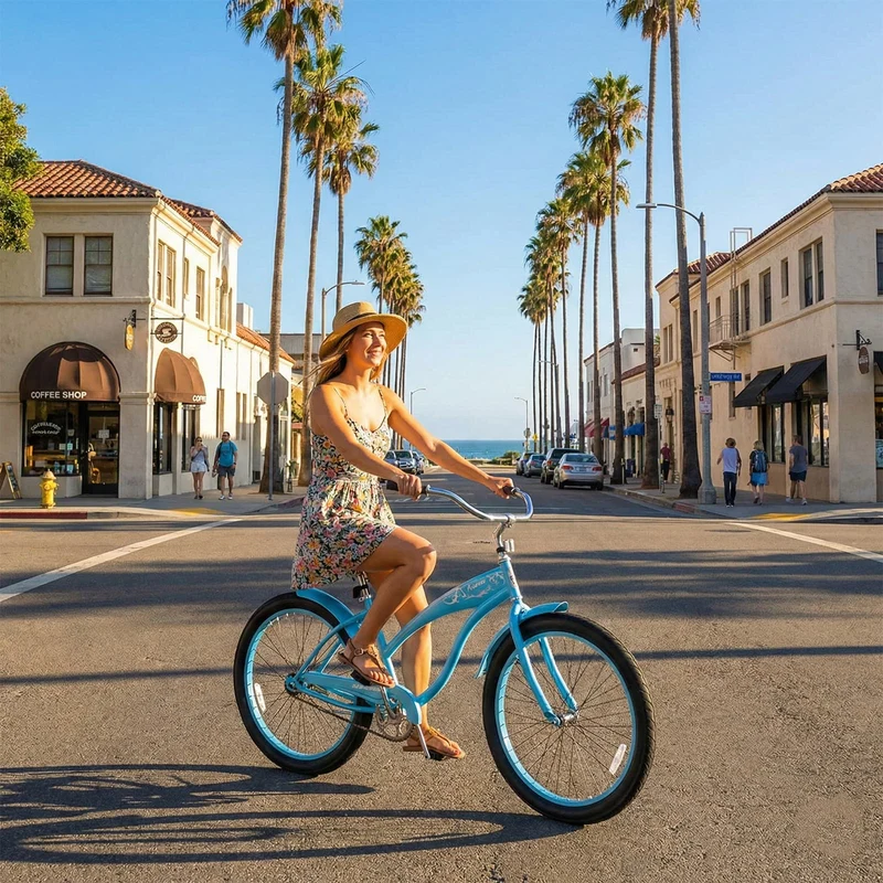 Tracer AVERA-F 26" Beach Cruiser Bike Single Speed for Women