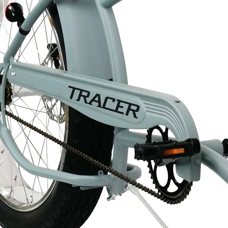 Tracer Santak GT 26" Chopper Stretch Cruiser Fat Tire Bike Single Speed