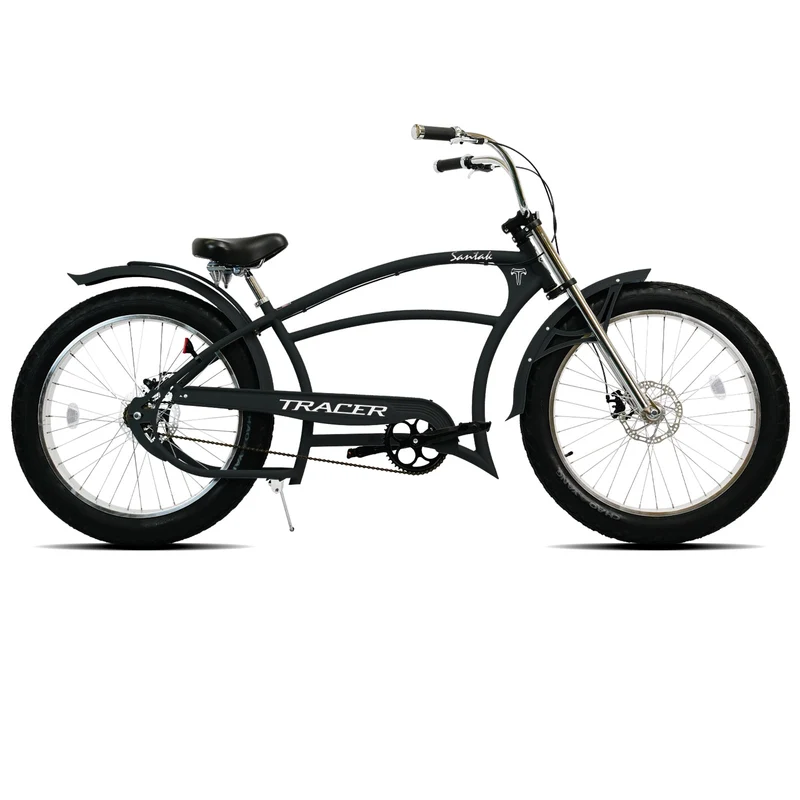 Tracer Santak GT 26" Chopper Stretch Cruiser Fat Tire Bike Single Speed