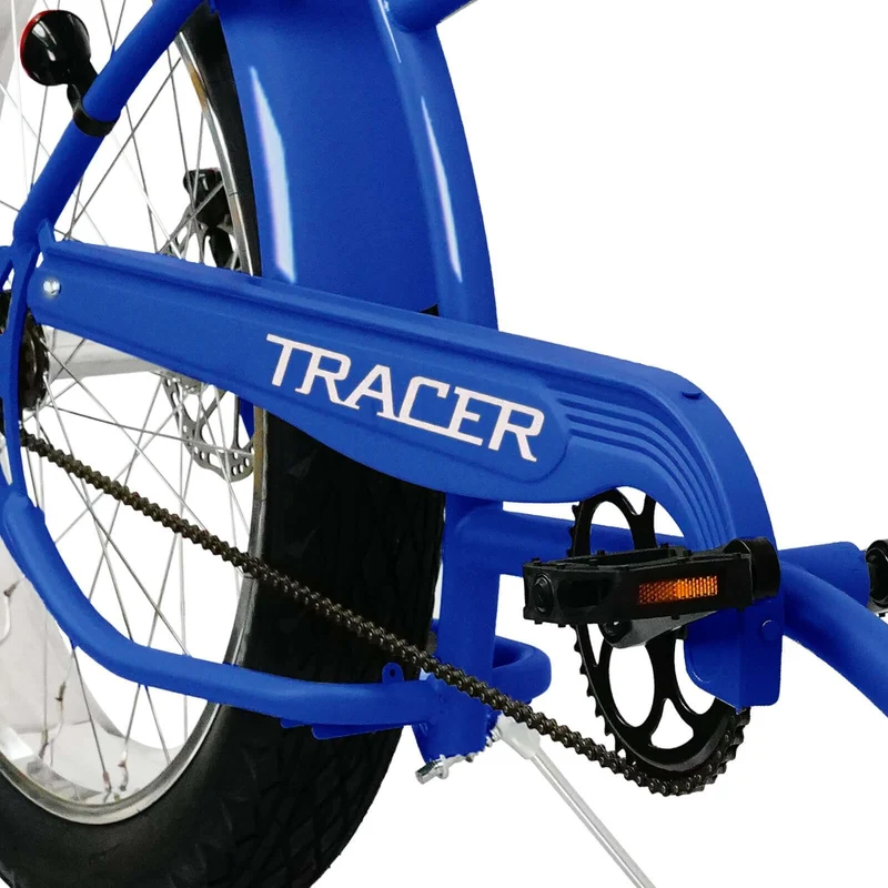 Tracer Santak GT 26" Chopper Stretch Cruiser Fat Tire Bike Single Speed
