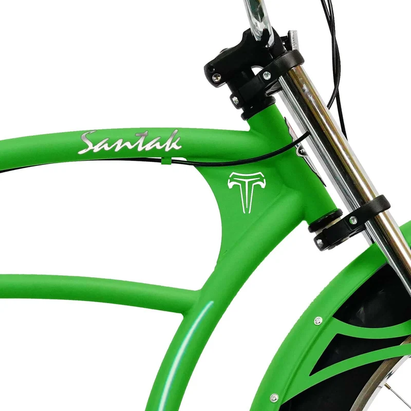 Tracer Santak GT 26" Chopper Stretch Cruiser Fat Tire Bike Single Speed