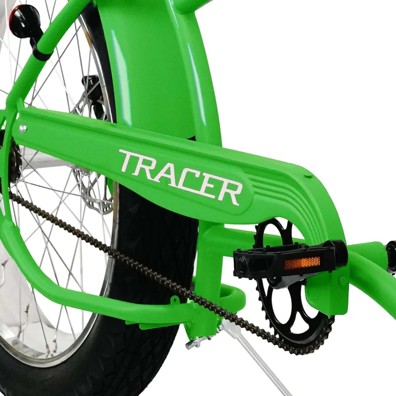 Tracer Santak GT 26" Chopper Stretch Cruiser Fat Tire Bike Single Speed