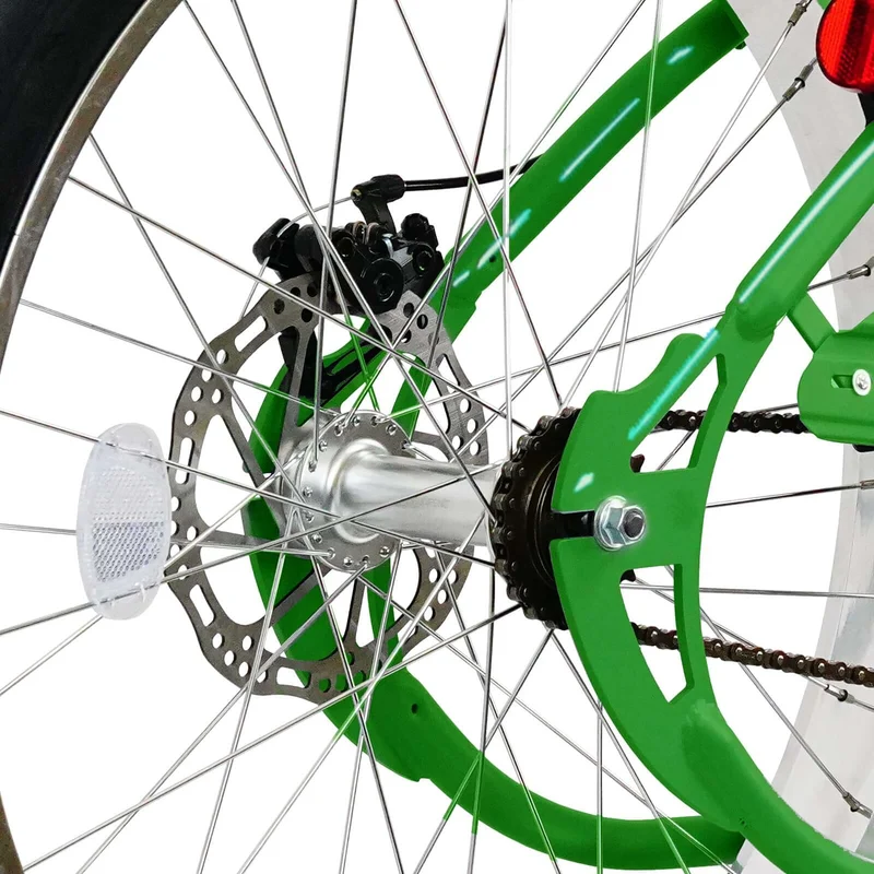 Tracer Santak GT 26" Chopper Stretch Cruiser Fat Tire Bike Single Speed