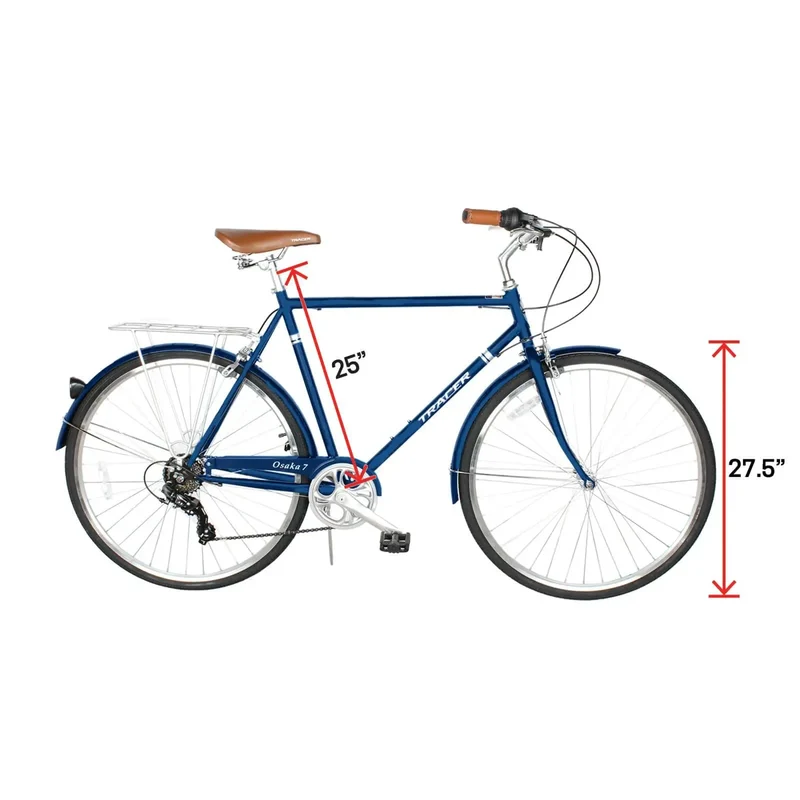 Tracer Osaka 700C 7 Speed Hybrid City Urban Bikes for MEN