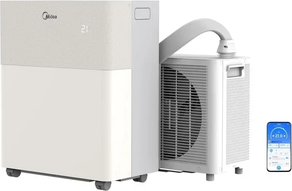 Midea PortaSplit-E Tragbare Klimaanlage 12000 BTU Heizung Kühlung, Fernbedienung