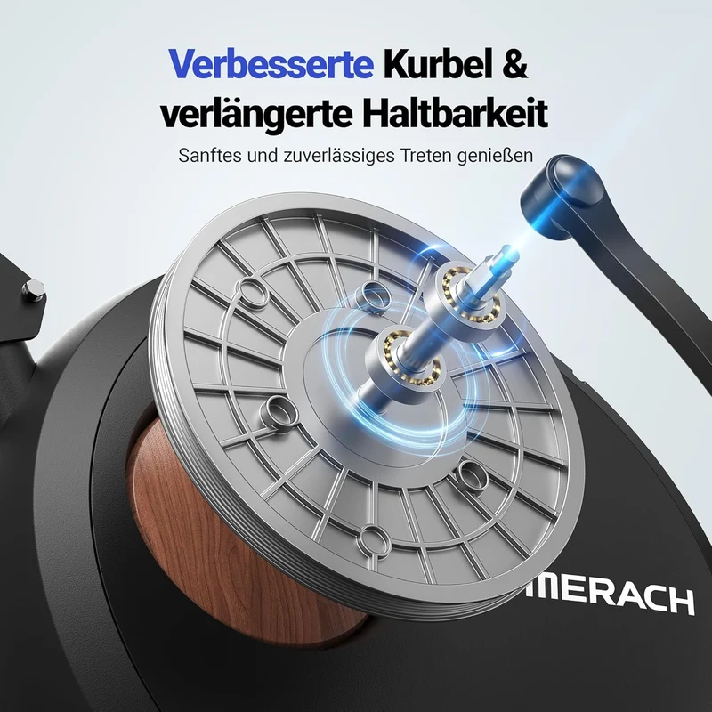 MERACH Liegeergometer: Heimtrainer mit Bluetooth und verstellbarer Rückenlehne