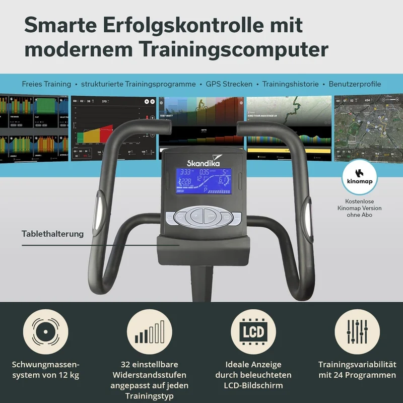 Skandika Morpheus: Ergometer mit 12 kg Schwungmasse