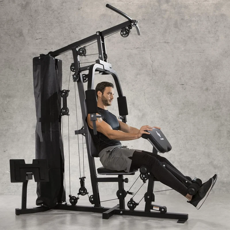 FitEngine Kraftstation: Komplettes Home Gym mit 67 kg Gewichten