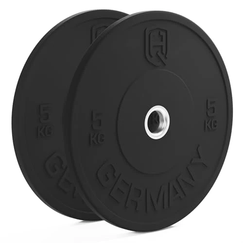 HQ Germany 50mm Vollgummi Bumper Plates - Gewichtsscheiben Set für Training