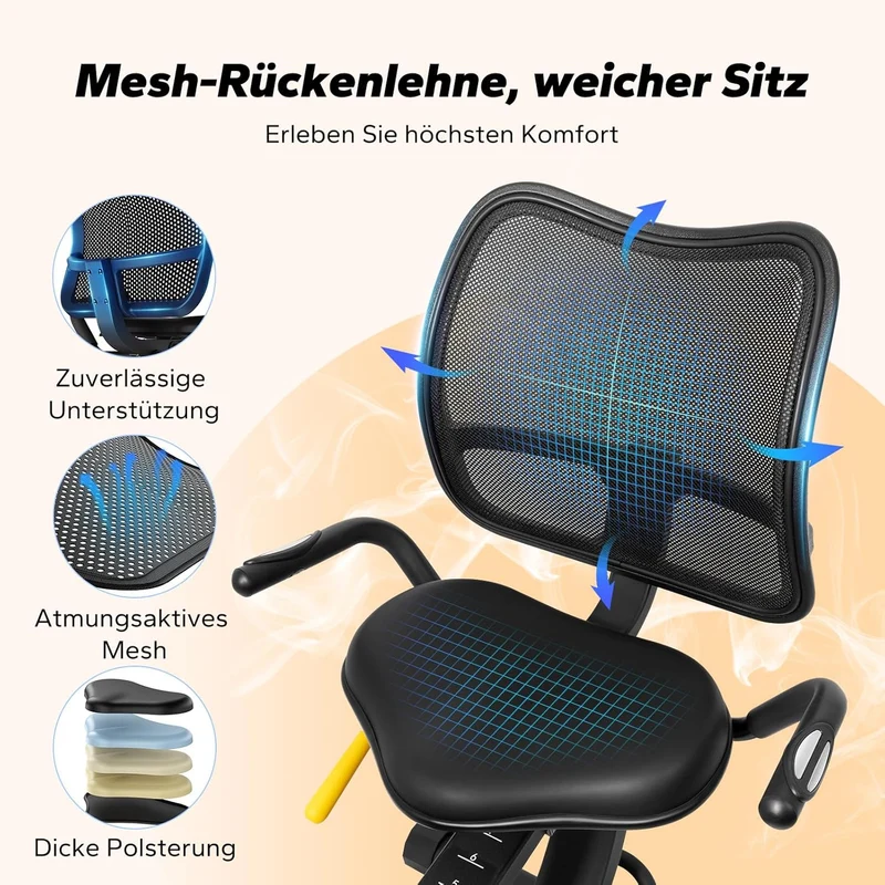 MERACH Recumbent Exercise Bike for Home Cardio Workout with Bluetooth