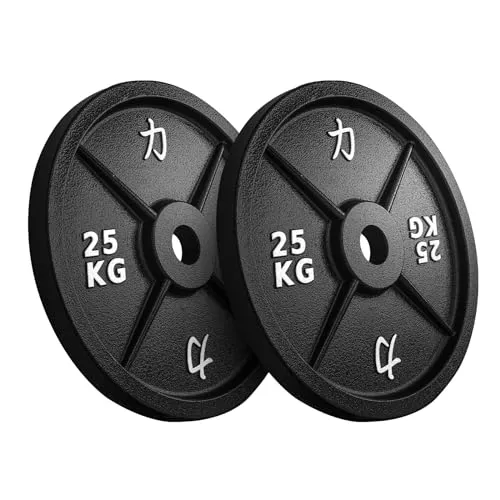 Strength Shop Gusseisen Hantelscheiben: Robuste 50mm Gewichtsscheiben für Langhantel