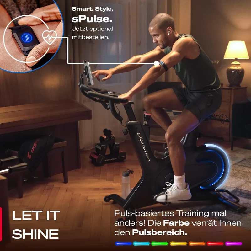 Sportstech Sbike Lite: Heimtrainer mit App & Tablet-Halterung