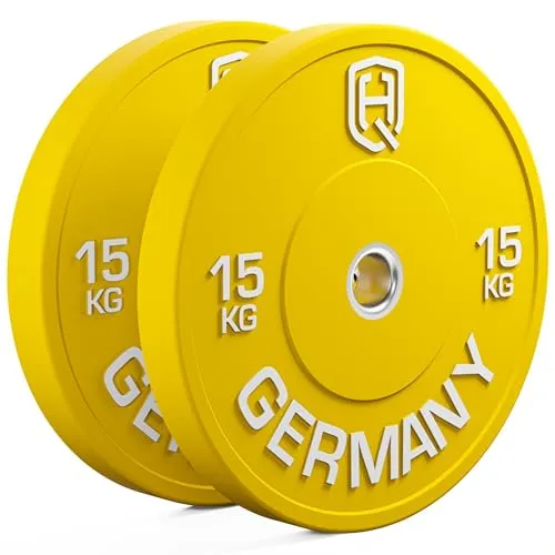HQ Germany Premium Bumper Plates: 50mm Hantelscheiben Set