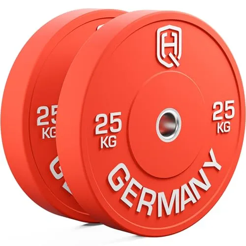 HQ Germany Premium Bumper Plates: 50mm Hantelscheiben Set