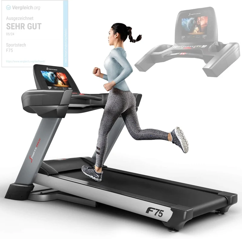 Sportstech F75: Profi-Laufband, klappbar, 7 PS, Android, Made in Germany
