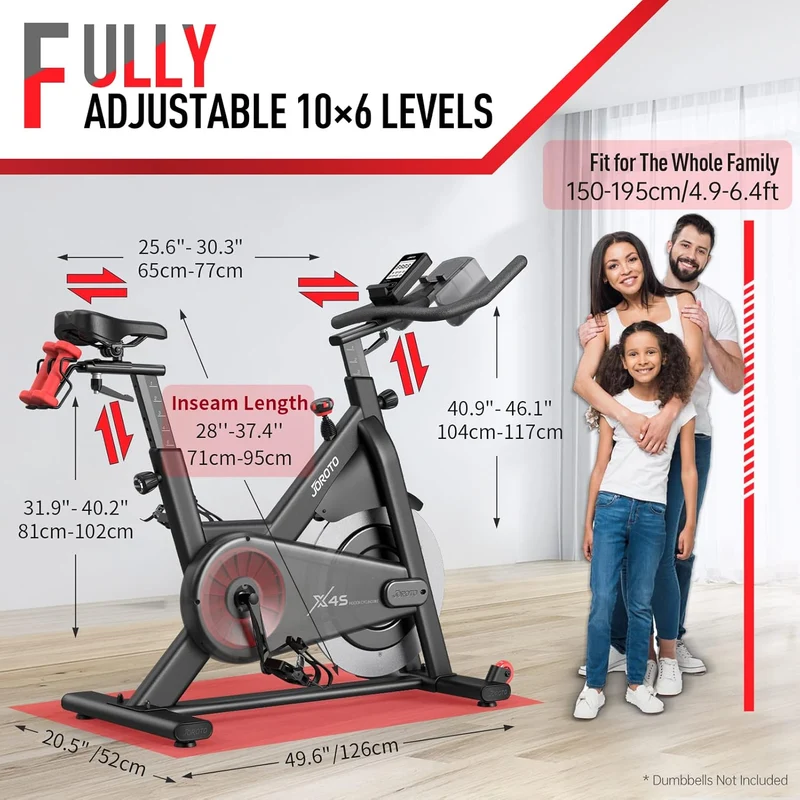 JOROTO X4S: Bluetooth Heimtrainer mit Magnetwiderstand