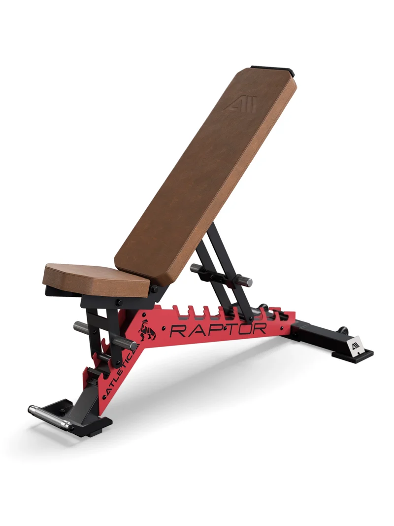 Raptor Max | Sponge | Leder Braun | Zahnplatte Sportscar Red