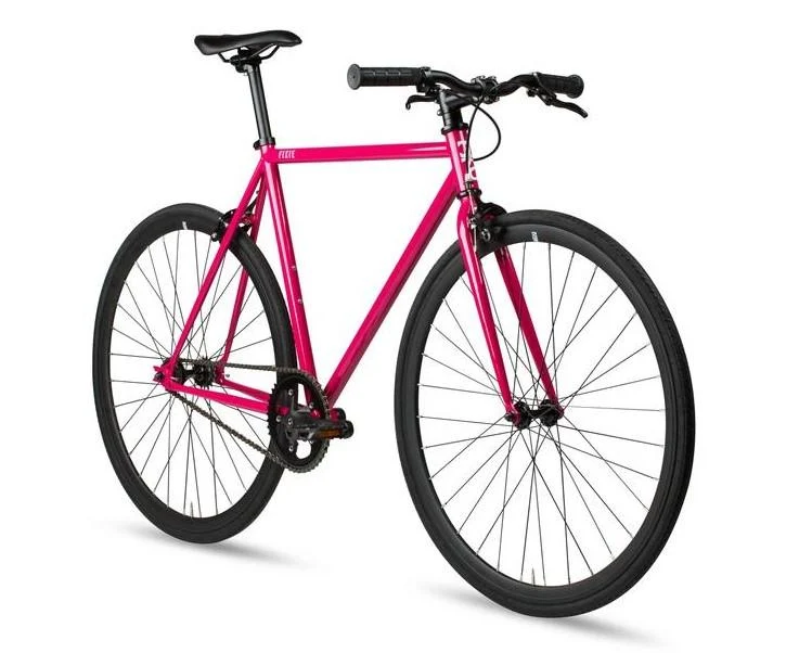 6KU Fixie Single Speed Bike Fuschia