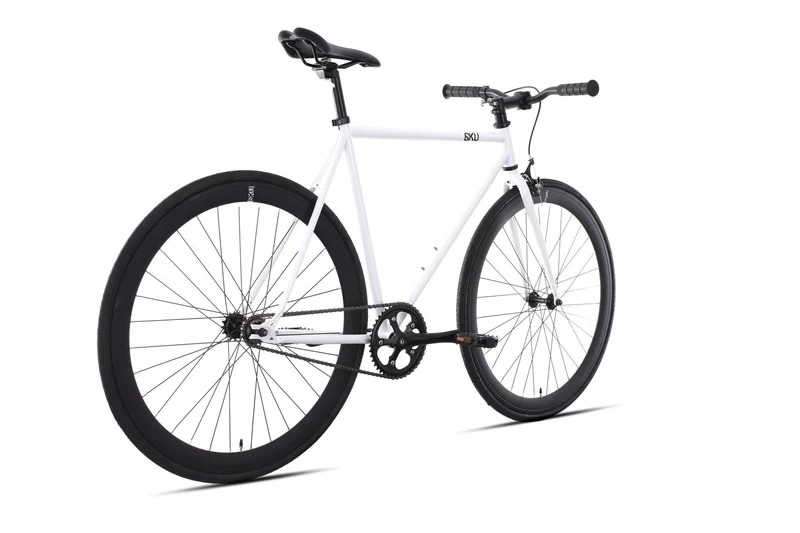 6KU Fixie SingleSpeed Bike Evian2 White